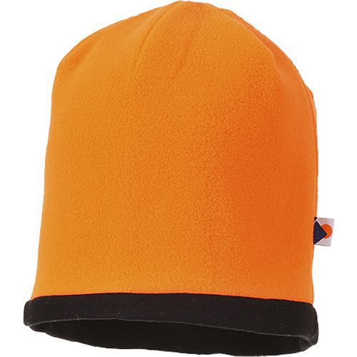 Odwracalna czapka ostrzegawcza Beanie, czarny/pomarańczowy