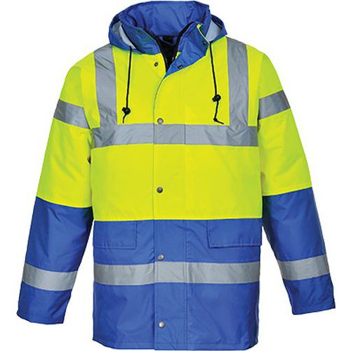 Kontrastowa kurtka ostrzegawcza Traffic, niebieski/żółty