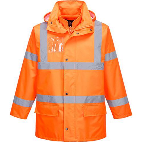 Kurtka ostrzegawcza 5 w 1 Essential, pomarańczowy