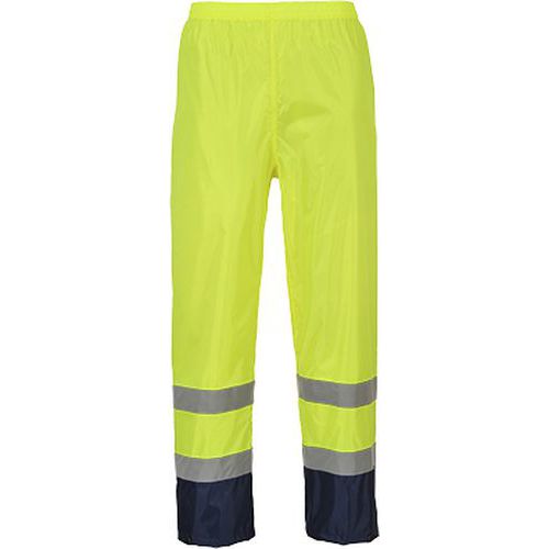 Klasyczne spodnie przeciwdeszczowe, niebieski/żółty