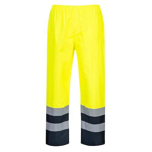 Dwukolorowe spodnie ostrzegawcze Traffic, niebieski/żółty