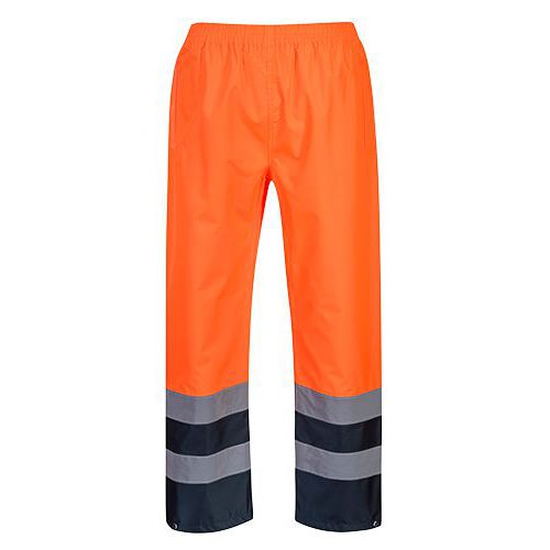 Dwukolorowe spodnie ostrzegawcze Traffic, pomarańczowy