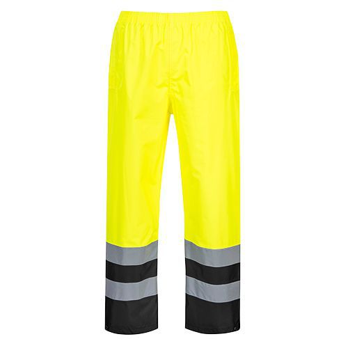 Dwukolorowe spodnie ostrzegawcze Traffic, czarny/żółty
