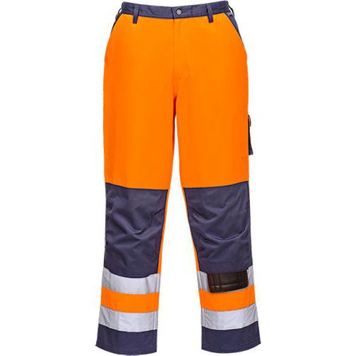 Spodnie ostrzegawcze Lyon, niebieski/pomarańczowy