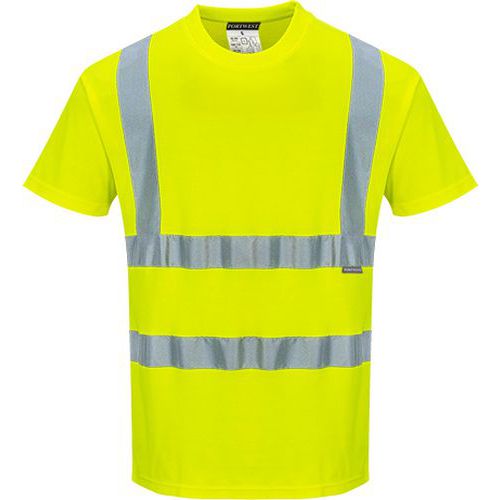 T-Shirt ostrzegawczy Cotton Comfort, żółty