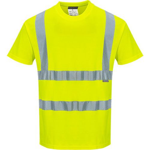 T-Shirt ostrzegawczy Cotton Comfort, żółty