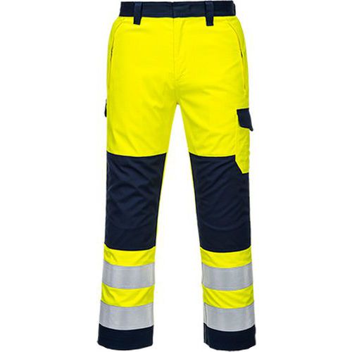 Spodnie ostrzegawcze Modaflame, niebieski/żółty