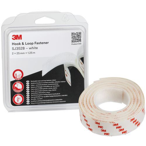 Samoprzylepne rzepy 3M SJ3526 i SJ3527, 25 mm x 1,25 m Samoprzylepne rzepy 3M SJ3526 i SJ3527, 25 mm x 1,25 m