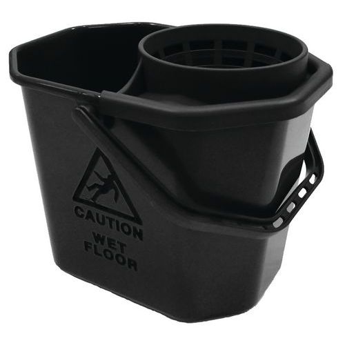 Wiadro do czyszczenia plastikowe Manutan Expert z wyciskarką, 12 l Wiadro do czyszczenia plastikowe Manutan Expert z wyciskarką, 12 l