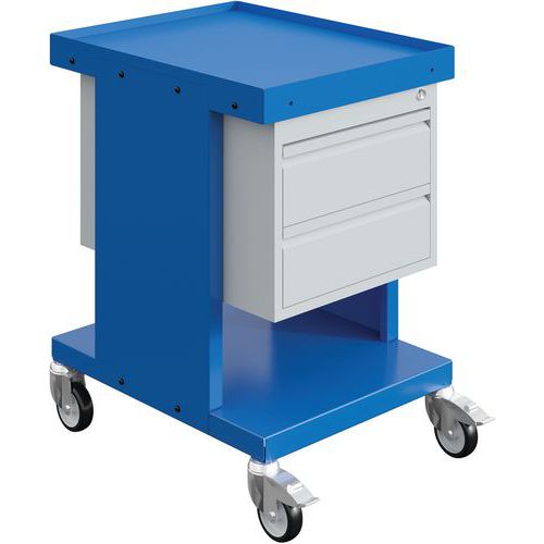 Wózki warsztatowe na materiały Sofame, 2 poziomy, 2 szuflady, 150 kg Wózki warsztatowe na materiały Sofame, 2 poziomy, 2 szuflady, 150 kg