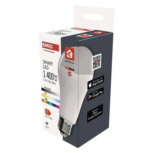 Inteligentne żarówki LED GoSmart A60, E27, RGB, ściemnialne, Zigbee