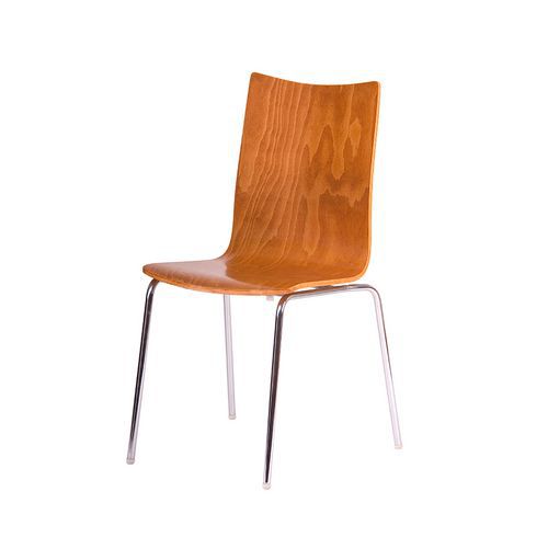 Drewniane krzesła do jadalni Rita Chrome