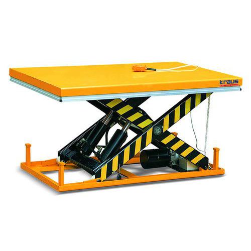 Hydrauliczny stół podnośnikowy Kraus, do 2000 kg, blat 200 cm x 100 cm