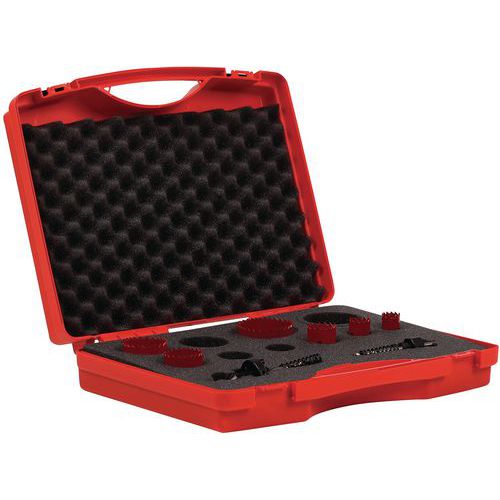 Zestaw otwornic HSS Manutan Expert, 6 szt., średnica 19–57 mm Zestaw otwornic HSS Manutan Expert, 6 szt., średnica 19–57 mm