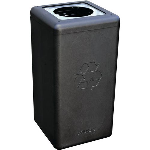Kosz na śmieci, z tworzywa z recyklingu, BrickBin 65 l inne odpady