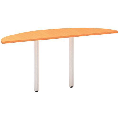 Dostawki do stołu Alfa 100, 160 x 45 x 73,5 cm, 1/2 okręgu