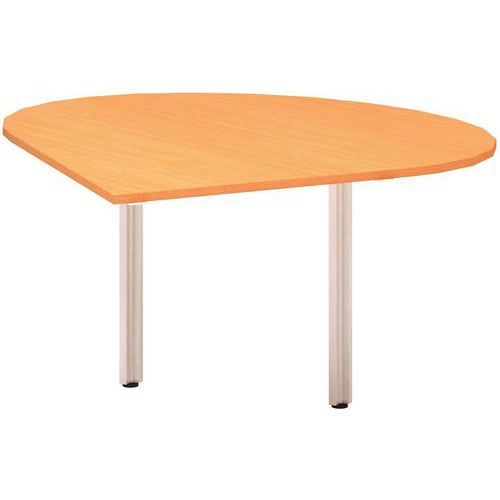 Dostawki do stołu Alfa 100, 120 x 120 x 73,5 cm, kropla, wersja lewa