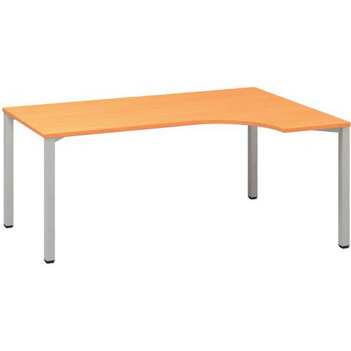 Ergonomiczne stoły biurowe Alfa 200, 180 x 120 x 74,2 cm, wersja prawa