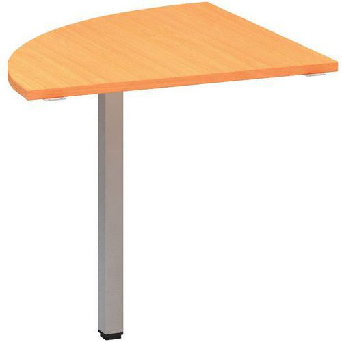Dostawki do stołu Alfa 200, 80 x 80 x 74,2 cm, 1/4 okręgu