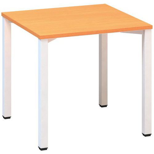 Proste stoły biurowe Alfa 200, 80 x 80 x 74,2 cm, wersja prosta