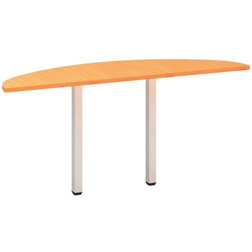 Dostawki do stołu Alfa 200, 160 x 45 x 74,2 cm, 1/2 okręgu