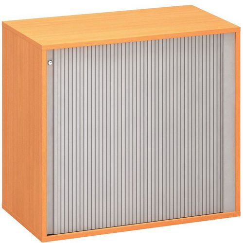 Szafki dostawne niskie szerokie Alfa 500, 74,2 x 80 x 45 cm, z roletą – wersja prawa