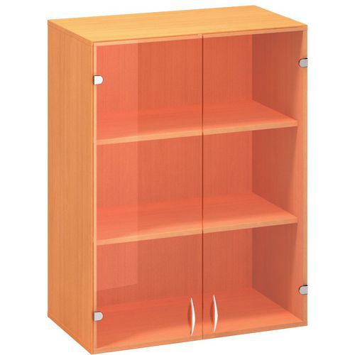 Szafki dostawne średnie szerokie Alfa 500, 104,5 x 80 x 45,8 cm, ze szklanymi drzwiczkami