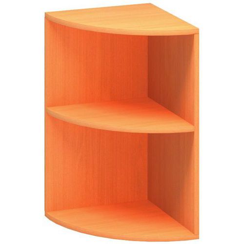Szafki niskie narożne Alfa 500, 73,5 x 45 x 45 cm, otwarte