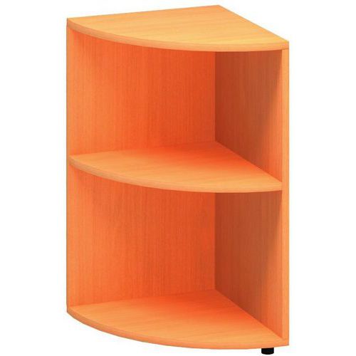 Szafki niskie dostawne narożne Alfa 500, 71,7 x 45 x 45 cm, otwarte