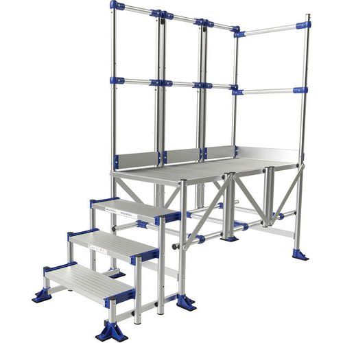 Podest dostępowy Meca Modul Tubesca-Comabi, 2 balustrady