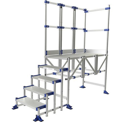 Podest dostępowy Meca Modul Tubesca-Comabi, 2 balustrady