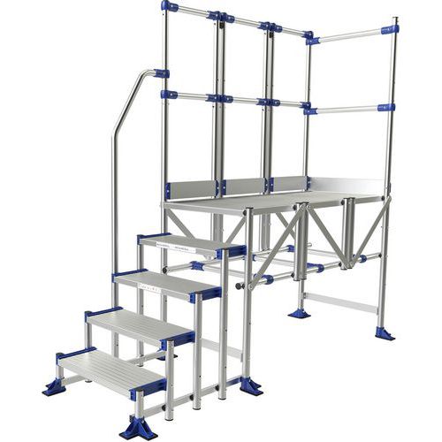 Podesty dostępowe Meca Modul Tubesca-Comabi, 2 balustrady + 1 poręcz