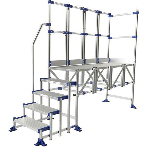 Podesty dostępowe Meca Modul Tubesca-Comabi, 2 balustrady + 1 poręcz