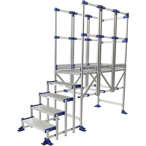 Podesty dostępowe Meca Modul Tubesca-Comabi, 3 balustrady