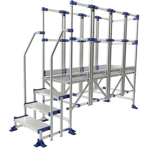 Podesty dostępowe Meca Modul Tubesca-Comabi, 3 balustrady + 2 poręcze