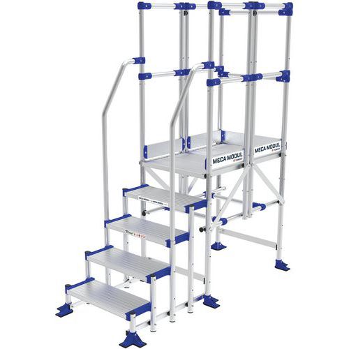 Podesty dostępowe Meca Modul Tubesca-Comabi, 3 balustrady + 2 poręcze