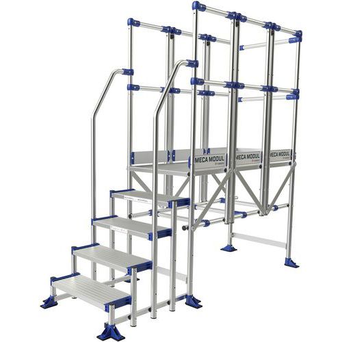 Podesty dostępowe Meca Modul Tubesca-Comabi, 3 balustrady + 2 poręcze