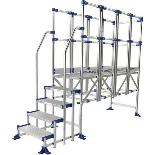 Podesty dostępowe Meca Modul Tubesca-Comabi, 3 balustrady + 2 poręcze
