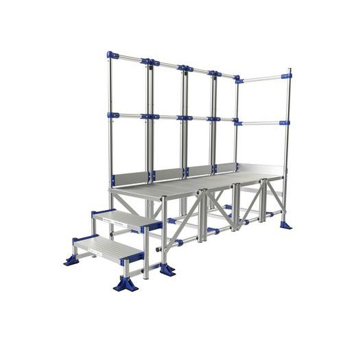Podest dostępowy Meca Modul Tubesca-Comabi, 2 balustrady