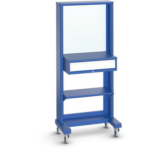 Stacja kontroli jakości Bott, mobilna, 182 x 86 x 60 cm, szuflada Stacja kontroli jakości Bott, mobilna, 182 x 86 x 60 cm, szuflada