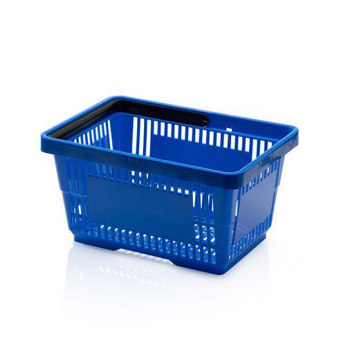 Plastikowy koszyk na zakupy, niebieski