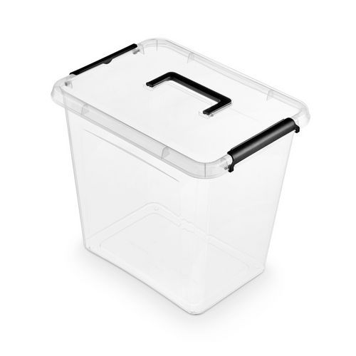 Pojemnik do przechowywania ORPLAST Simple box, 30l, z rączką, transparentny