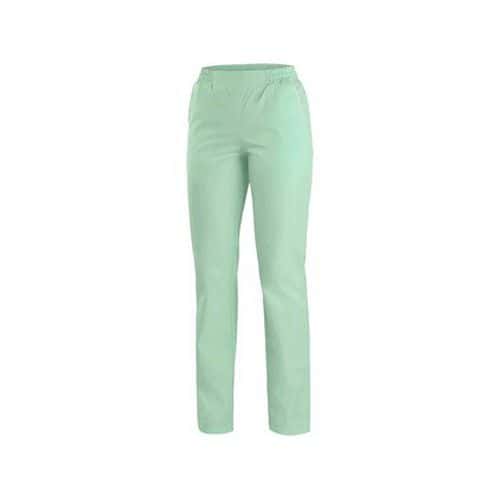 Spodnie damskie CXS TARA zielone z białymi dodatkami