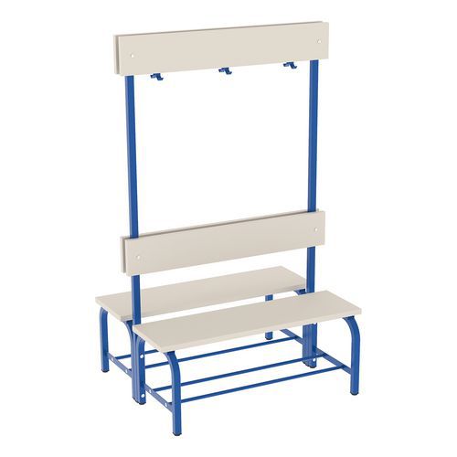 Ława Nela ze ścianką na wieszaki, dwustronna, 100 cm