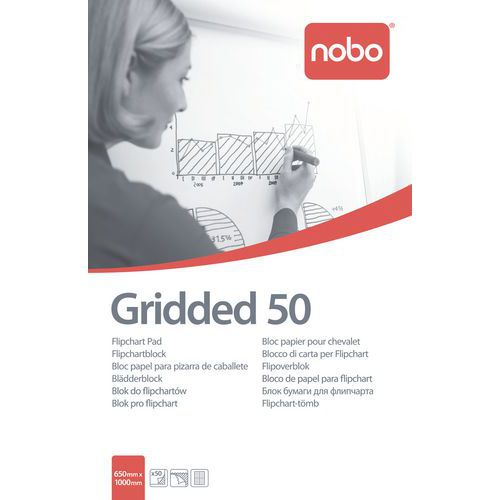 Papier do flipchartów Nobo, 50 arkuszy