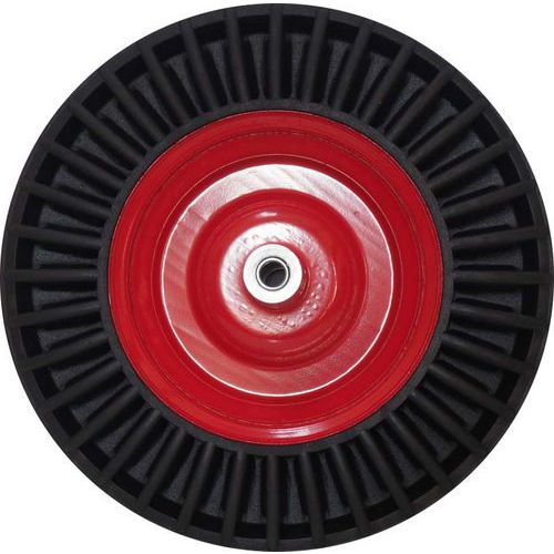 TOPTRADE koło zapasowe, pneumatyczne, czerwone