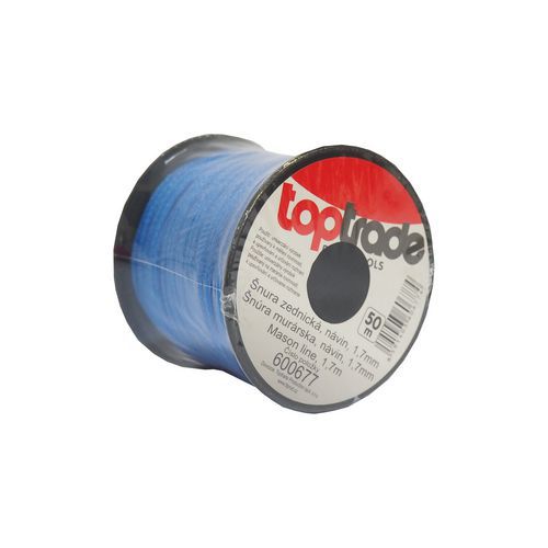 TOPTRADE sznurek murarski PE, 1,7 mm x 50 m, niebieski