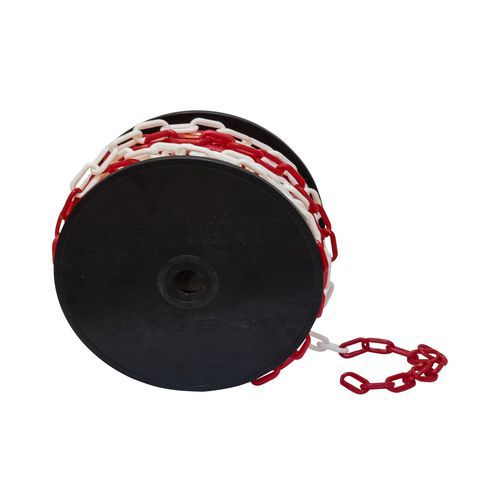 TOPTRADE łańcuch plastikowy, na szpuli, 6 mm x 25 m