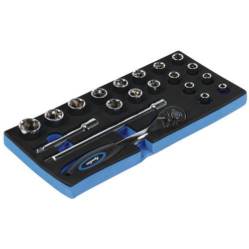 Zestaw narzędzi w module piankowym Manutan Expert, 20 szt. Zestaw narzędzi w module piankowym Manutan Expert, 20 szt.