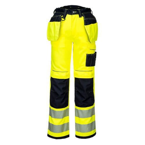 Spodnie Holster PW3 Hi-Vis Stretch, czarne/żółte